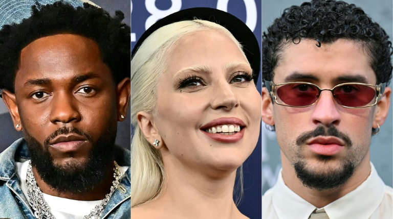 Kendrick Lamar, Bad Bunny e Lady Gaga lideram a disputa pelo Grammy