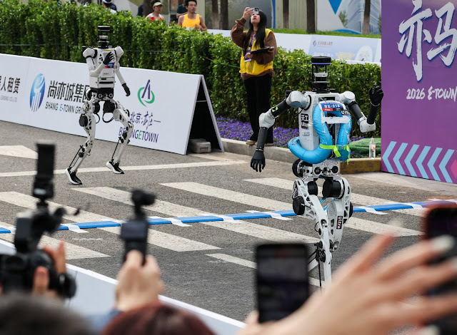 Robôs humanoides ultrapassam humanos em meia maratona de Pequim