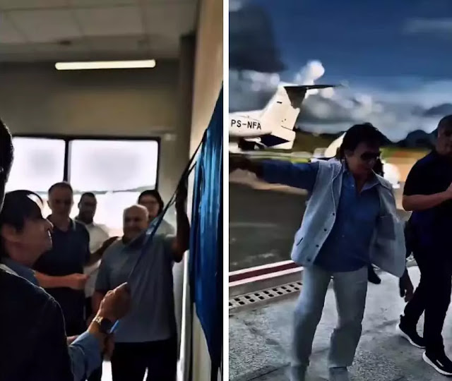 No dia de seu aniversário, Roberto Carlos inaugura terminal de aeroporto com nome de seu pai na sua cidade natal